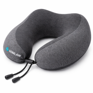 SOMLAW almofada de pescoço para viagem de espuma viscoelástica